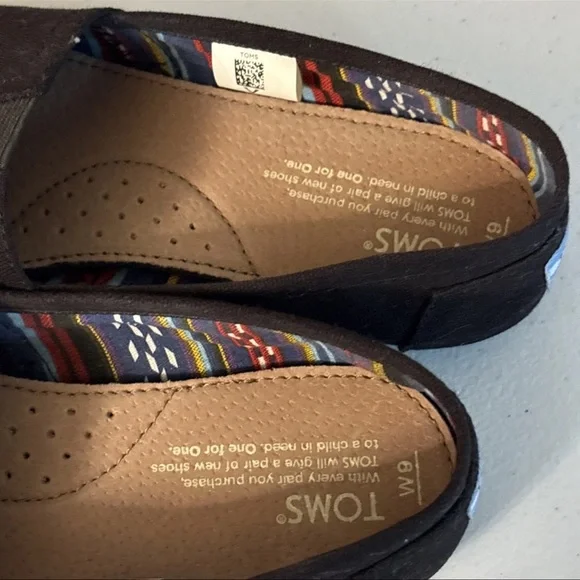 TOMS Shoes Women's Alpargata Classic Comfort Slip-On Canvas Flats Black Fabric 9 - Picture 10 of 14